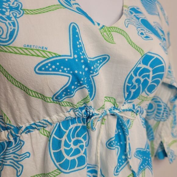 GRETCHEN SCOTT swim coverup dress seashell beach‎ tunic XS - Picture 3 of 9